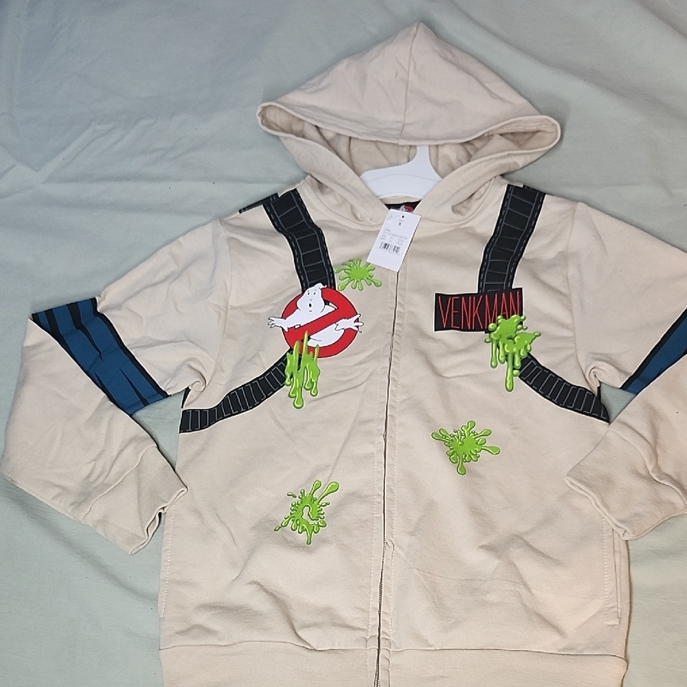 Kids Ghostbusters Hoodie - Cream